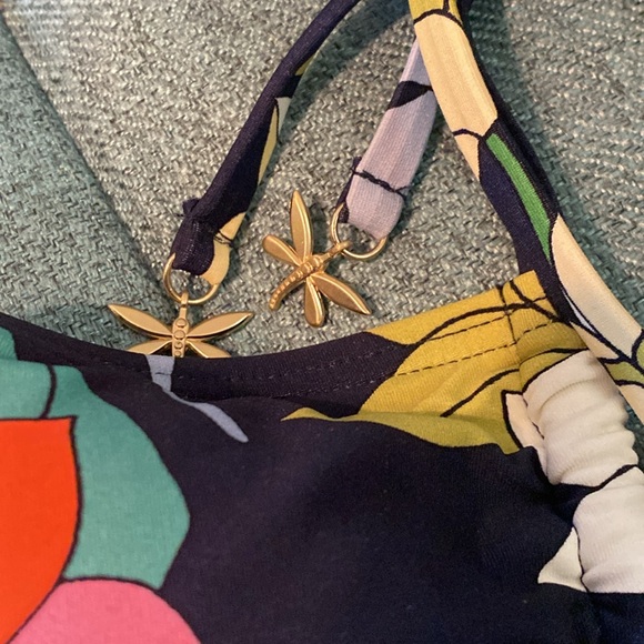 NWT Kate Spade ♠️ Flower Bed Bandeau One-piece Swimsuit Size Large - Picture 6 of 9